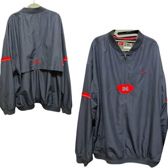 Vintage Nike Ole Miss Jacket Blue 3XL